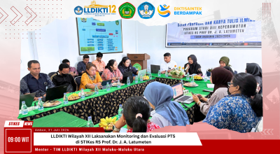 LLDIKTI Wilayah XII Maluku-Maluku Utara Laksanakan Monitoring dan Evaluasi PTS di STIKes RS Prof. Dr. J. A. Latumeten